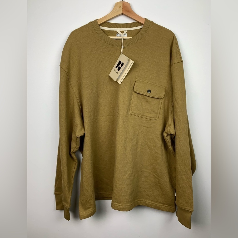 NWT Frank And Oak Sweater Men’s Organic Cotton French Terry Crewneck Size XXL